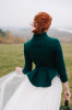 Scottish style bridal Jacket, Bridal Jacket, Felted Green Bolero, Scotland Wedding Jacket, Forest Green Coat, Blazer